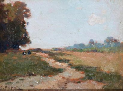 Constant PAPE (1865-1970) Paysage d'Ile de...