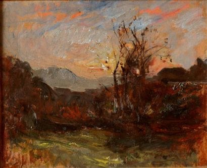 François-Auguste RAVIER (1814-1895) Paysage...