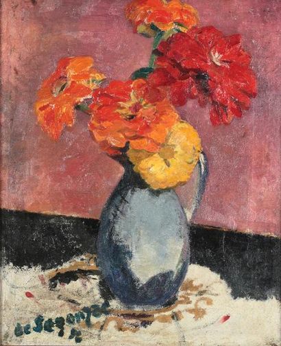 André DUNOYER DE SEGONZAC (1884-1974) Bouquet...