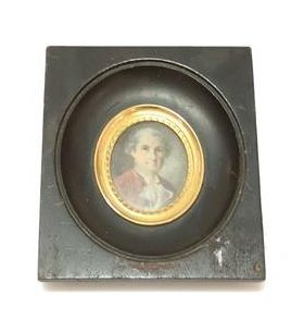Homme de qualité : miniature sur ivoire fin...