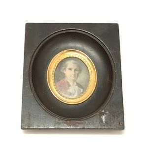 Homme de qualité : miniature sur ivoire fin...