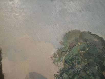Guillaume DULAC (1868/83-1929) Ferme au cyprès...