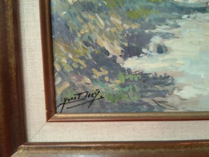 Yves DIEY (1892-1984). Côte à Audierne (Finistère)....