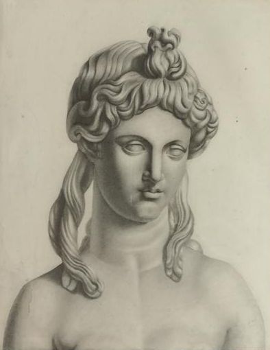 Vénus, Dessin d'après une sculpture antique....