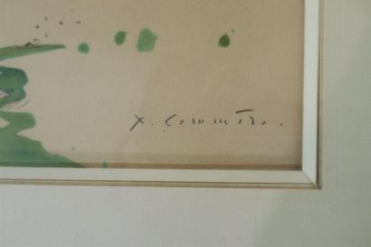 Jean COMMERE. Paysage. Lithographie signée...