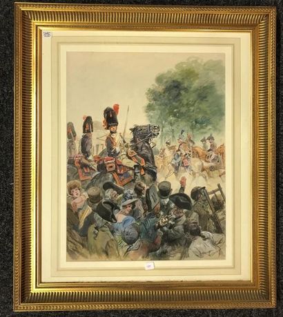 Maurice Toussaint (1882-1974). Cavaliers...