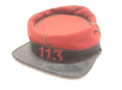 Képi du 113e de ligne mod. 1870, assez bon...