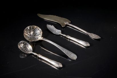 Ensemble de couverts de service en argent...