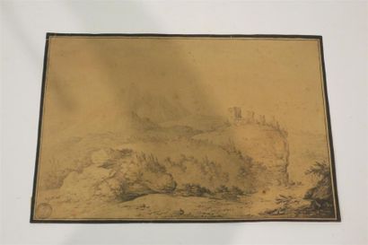 Daniel DÜRINGER (1720-1786) (attr.). Paysage...