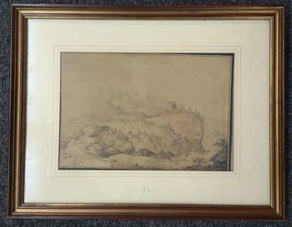 Daniel DÜRINGER (1720-1786) (attr.). Paysage...