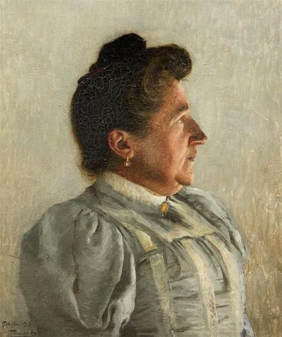 Hippolyte FOURNIER (1853-1926). Portrait...