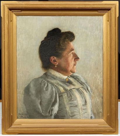 Hippolyte FOURNIER (1853-1926). Portrait...