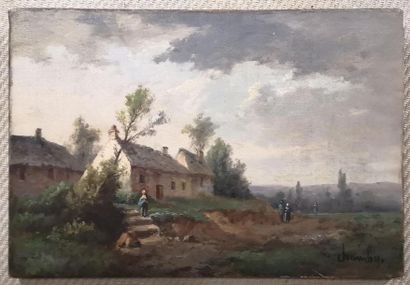 CHAMBY (fin XIXème siècle). Paysan devant...