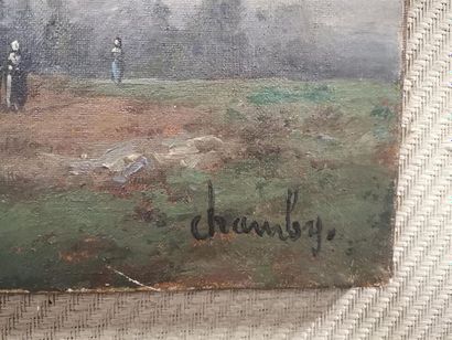 CHAMBY (fin XIXème siècle). Paysan devant...
