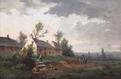 CHAMBY (fin XIXème siècle). Paysan devant...