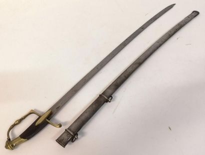 Sabre de type consulat, avec son fourreau...