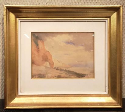 Jules DUPRÉ (1811-1889)? Falaises d'Etretat?....