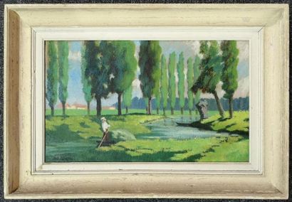 Anré Charles ROUSSEAU (1912-2005). Le marais...