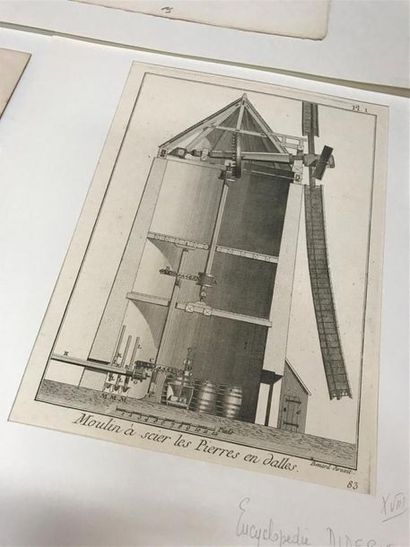Ensemble de dessins et gravures dont Mont...