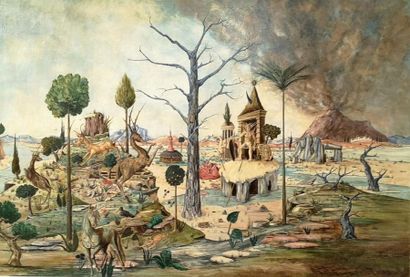 François GURBERT (1934-2014)
Paysage mythologique...