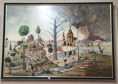François GURBERT (1934-2014)
Paysage mythologique...