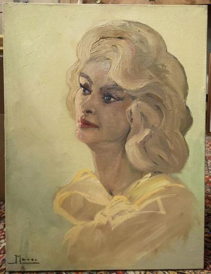 Jean MAREC (1901-1972). Portrait de Suzie....