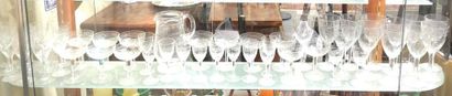 Service de tale en cristal : 12 coupes, 12...
