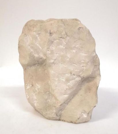 Femme de profil. Sculpture en marbre vers...