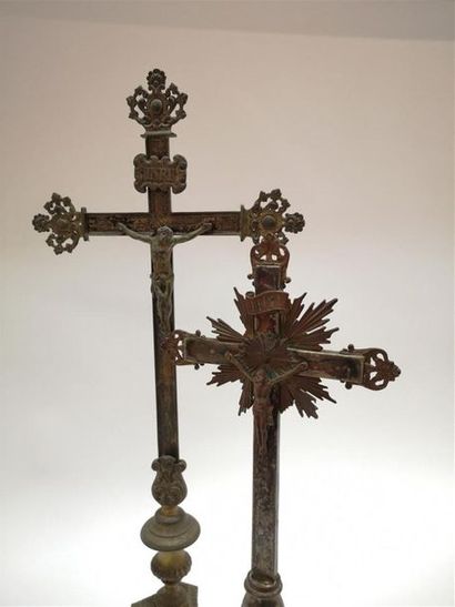 Ensemble d'objets de piété: ostensoir en...
