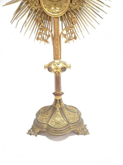 Ensemble d'objets de piété: ostensoir en...