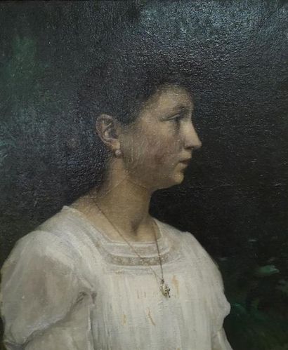 Hippolyte FOURNIER (1853-1926). Portrait...