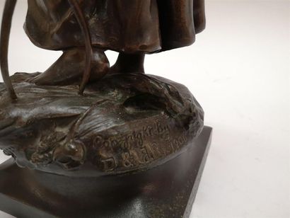 SCOTTE (d'ap.). La moisson. Grande statuette...