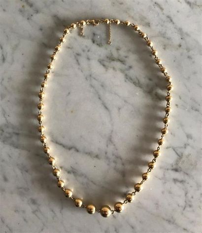 Collier dit marseillais de perles d'or en...