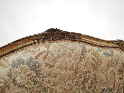 Canapé en bois redoré époque Louis XV (acc....