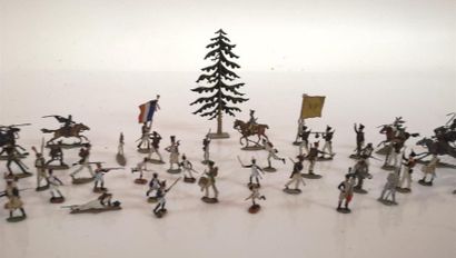 lot de 50 soldats de plomb de l Ancien Régime,...