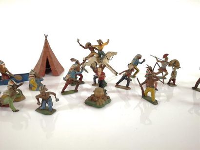 Lot en alliage de plomb Western indien: 20...