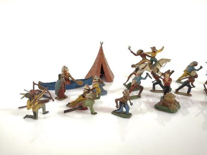 Lot en alliage de plomb Western indien: 20...