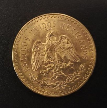1 monnaie en or : 50 pesos Mexique 1821 -...