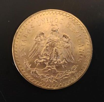 1 monnaie en or : 50 pesos Mexique 1821 -...