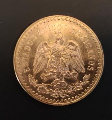 1 monnaie en or : 50 pesos Mexique 1821 -...
