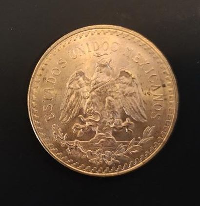 1 monnaie en or : 50 pesos Mexique 1821 -...