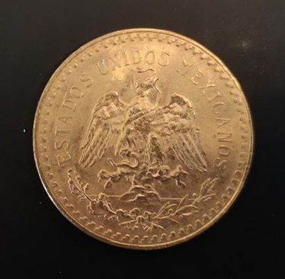 1 monnaie en or : 50 pesos Mexique 1821 -...