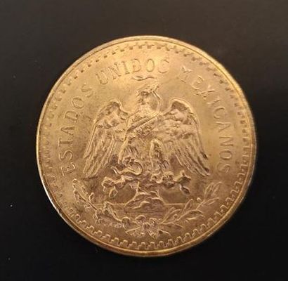 1 monnaie en or : 50 pesos Mexique 1821 -...