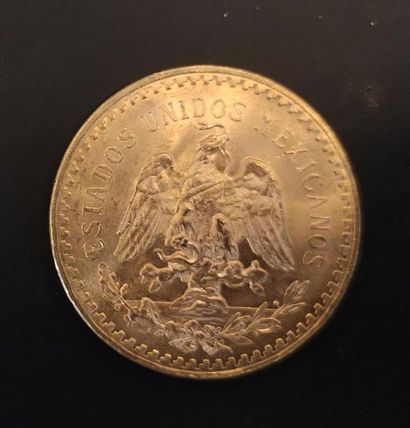 1 monnaie en or : 50 pesos Mexique 1821 -...