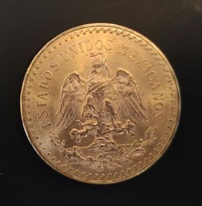 1 monnaie en or : 50 pesos Mexique 1821 -...