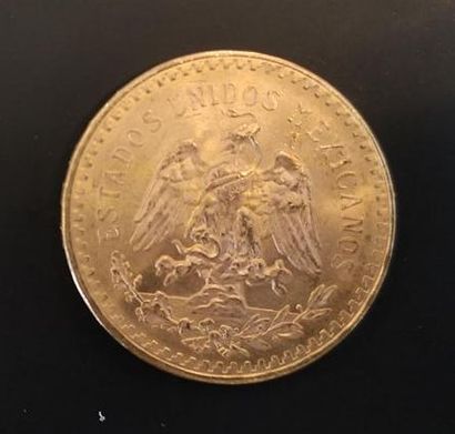 1 monnaie en or : 50 pesos Mexique 1821 -...