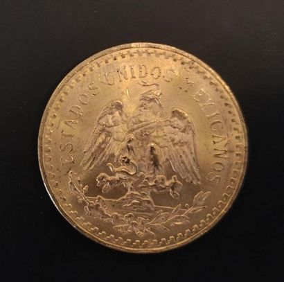 1 monnaie en or : 50 pesos Mexique 1821 -...
