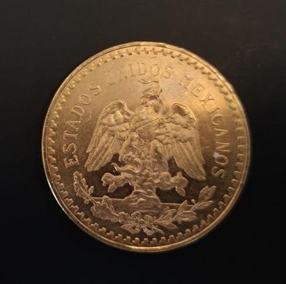 1 monnaie en or : 50 pesos Mexique 1821 -...