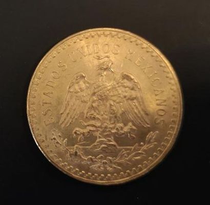 1 monnaie en or : 50 pesos Mexique 1821 -...