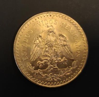 1 monnaie en or : 50 pesos Mexique 1821 -...